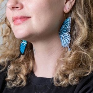 Brand new butterfly statement earrings